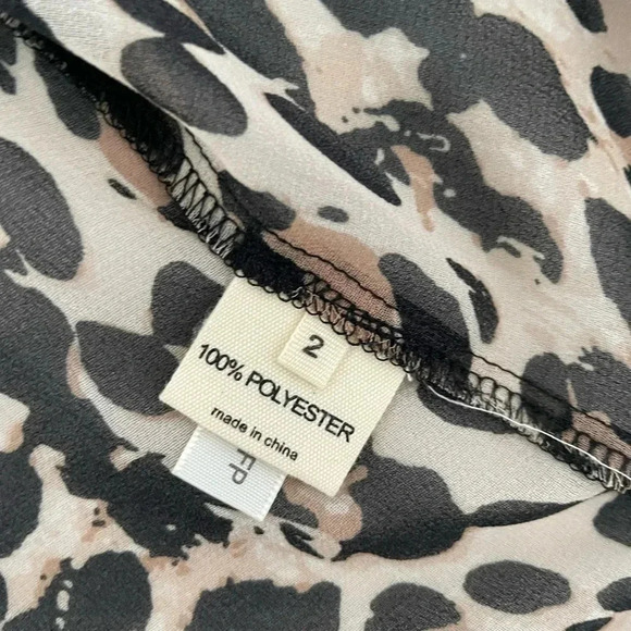 L’AGENCE sheer leopard blouse - Picture 6 of 6